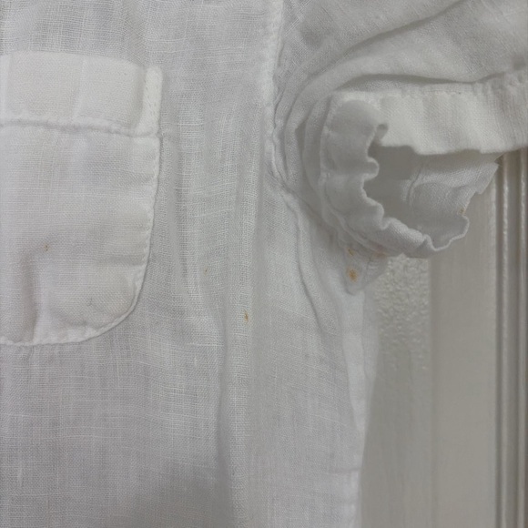 Le ble en herbe linen white top - Picture 4 of 5